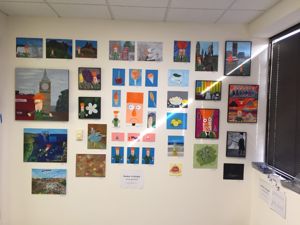 Beaker Paintings Beaker is my muse